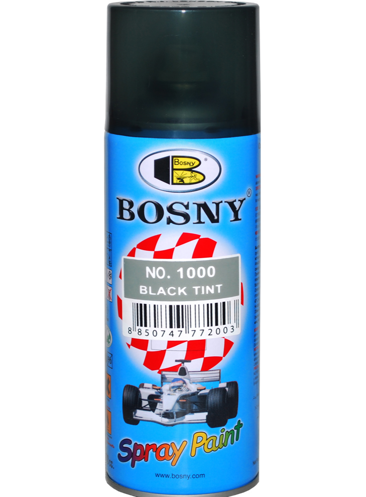 

Краска для тонирования фар BOSNY черная 400мл (арт. №1000)