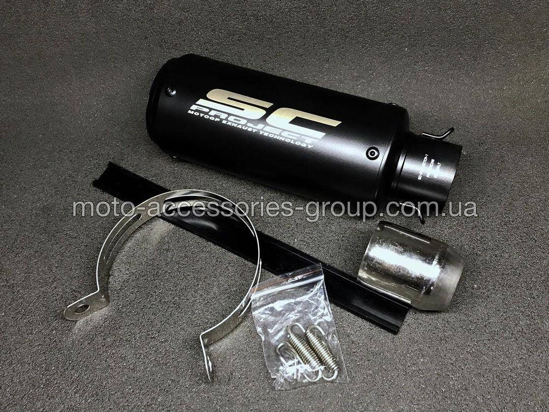 

Прямоточный глушитель (прямоток) SC projekt черный матовый