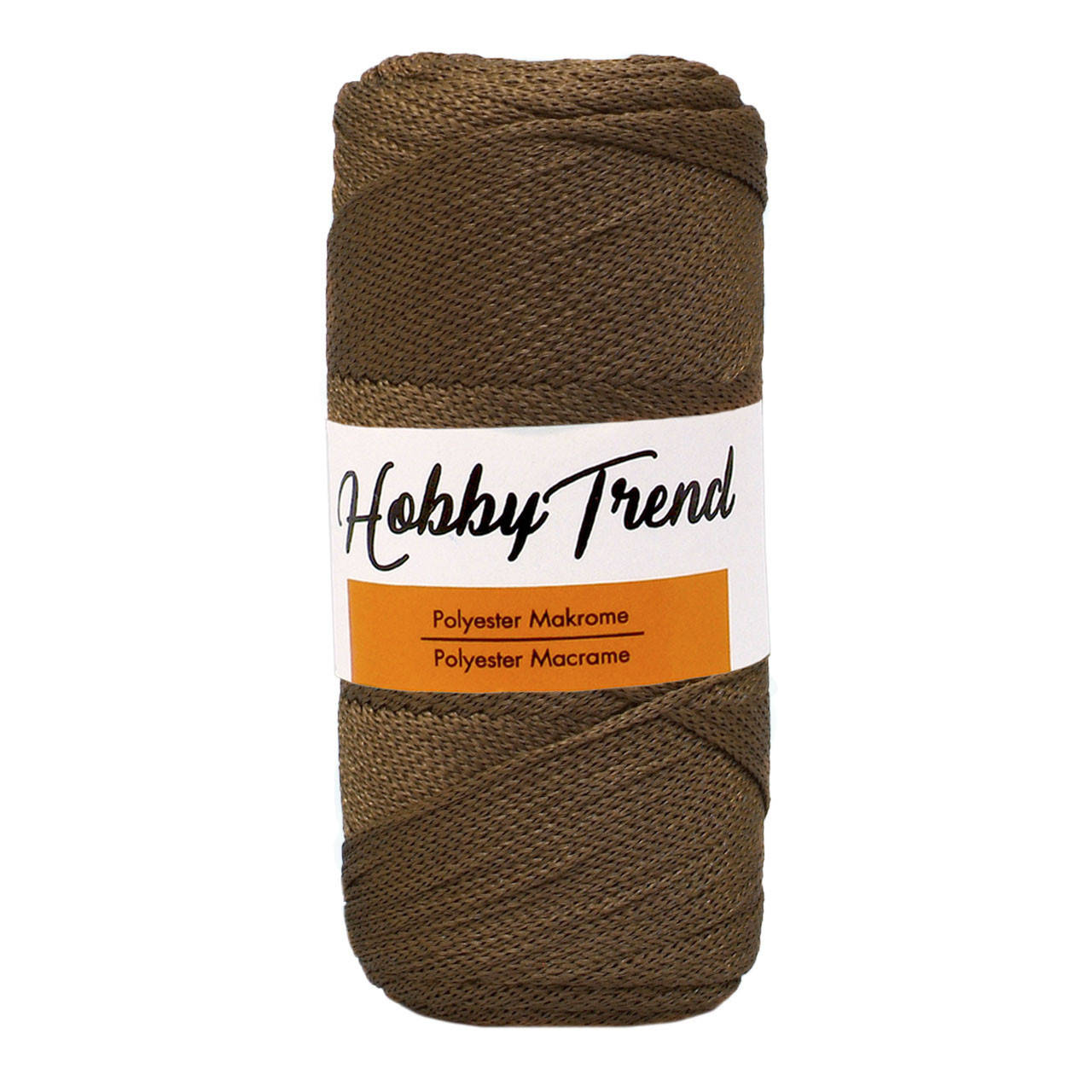 

Шнур поліпропіленовий Макраме Hobby Trend. Браун 200г, 230м, 2-3 мм