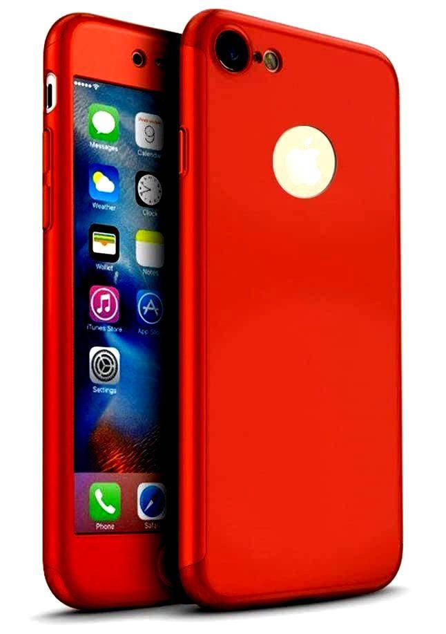 

Чехол Dualhard 360 для Iphone 6 / 6s оригинальный с яблоком Бампер + стекло в подарок Red, Красный