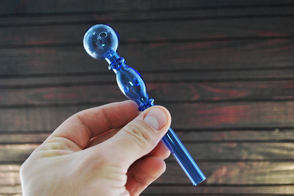 

Стеклянная трубка для курения Oil Bubble Blue