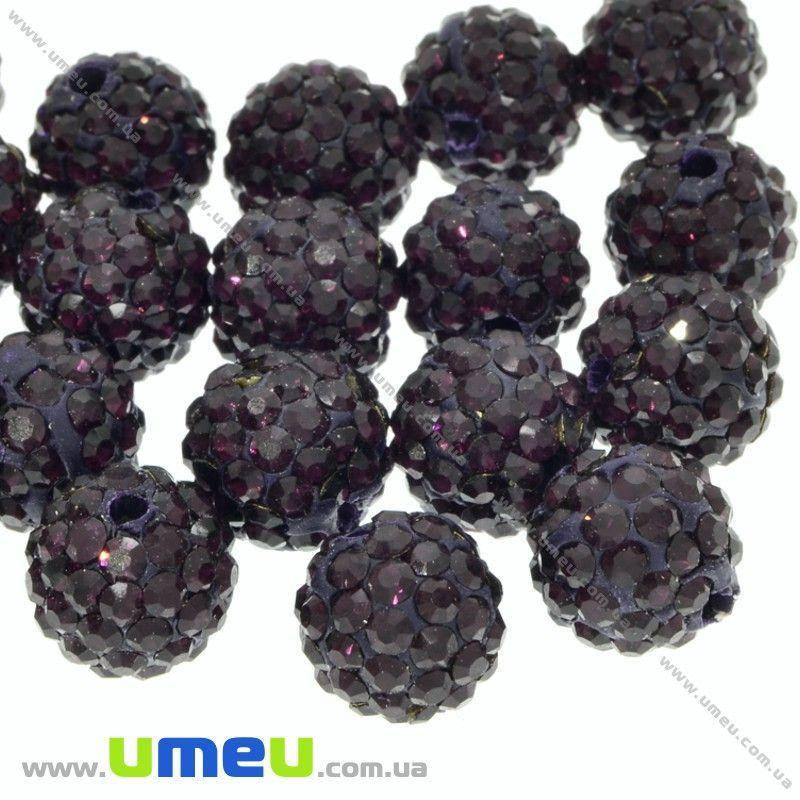 

Бусина Шамбала, 10 мм, Фиолетовая, Класс С, 1 шт (BUS-025618)