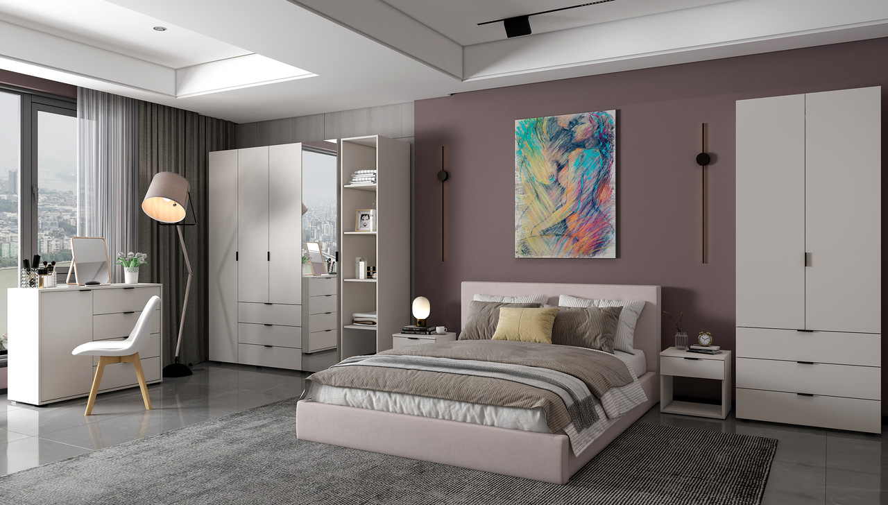 Розпашна Шафа для одягу Doros Гелар Кашемір 3 ДСП 116.2х49.5х203.4 (80737633) 4