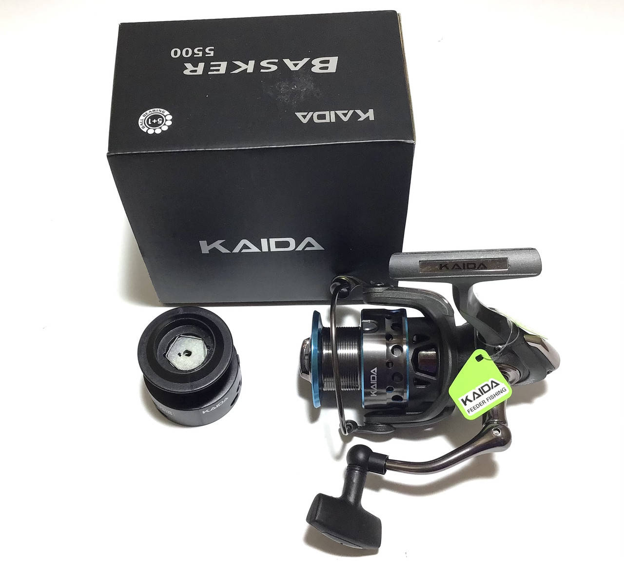 

Катушка Kaida Basker  Feeder (5+1)bb, Серый