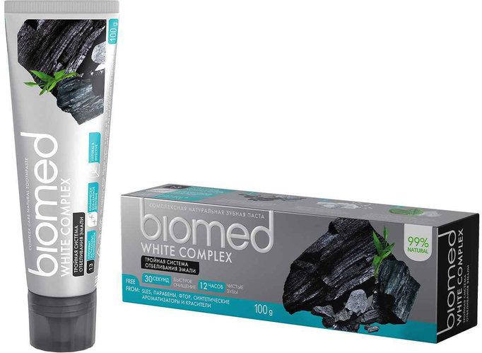 

Зубная паста BioMed биомед White Complex ( Тройная система отбеливания эмали )100 мл