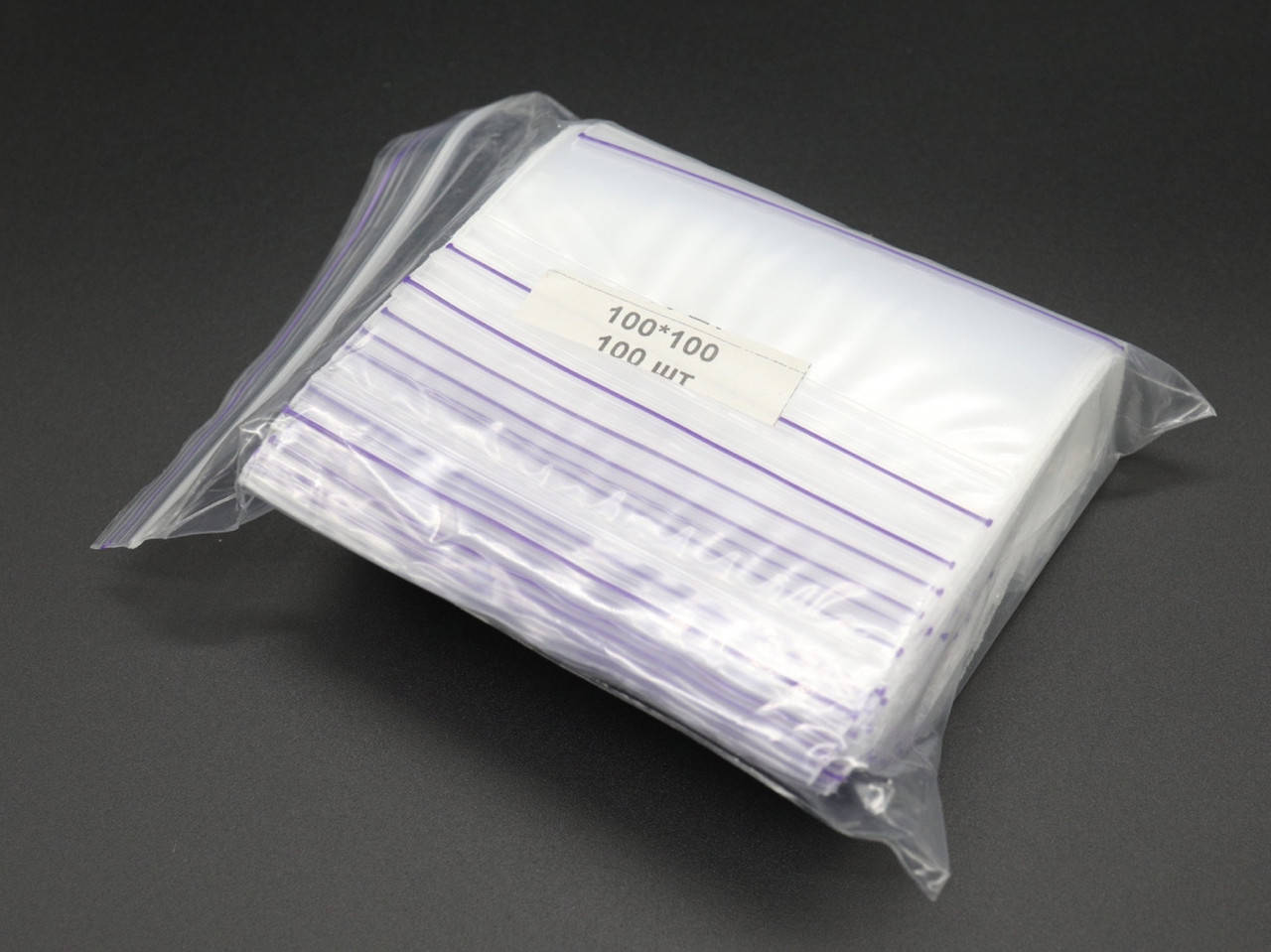 

Пакеты Zip-Lock. 10х10см. 100шт/уп., Прозрачный