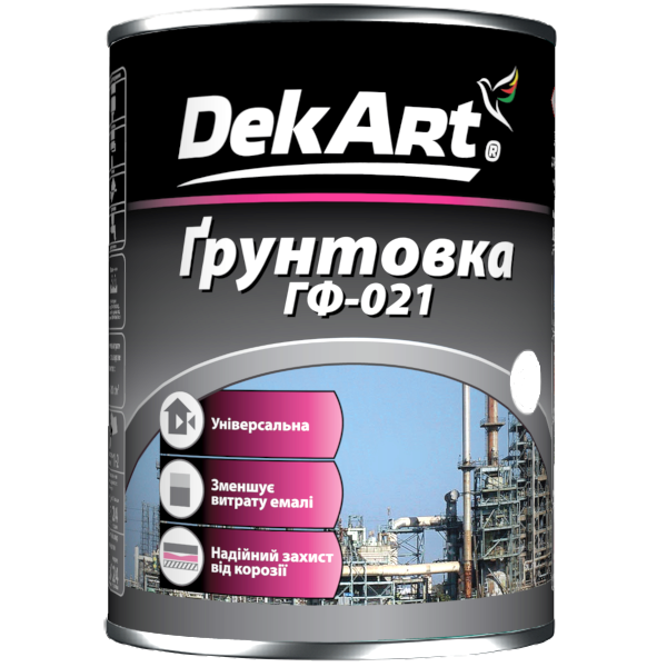 

Грунтовка по металлу DekArt ГФ-021 красно-коричневая (0.9кг), Красно-коричневый