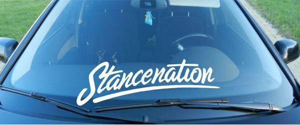 

Виниловая наклейка на лобовое стеклоSTANCENATION (60х20 см), Белый