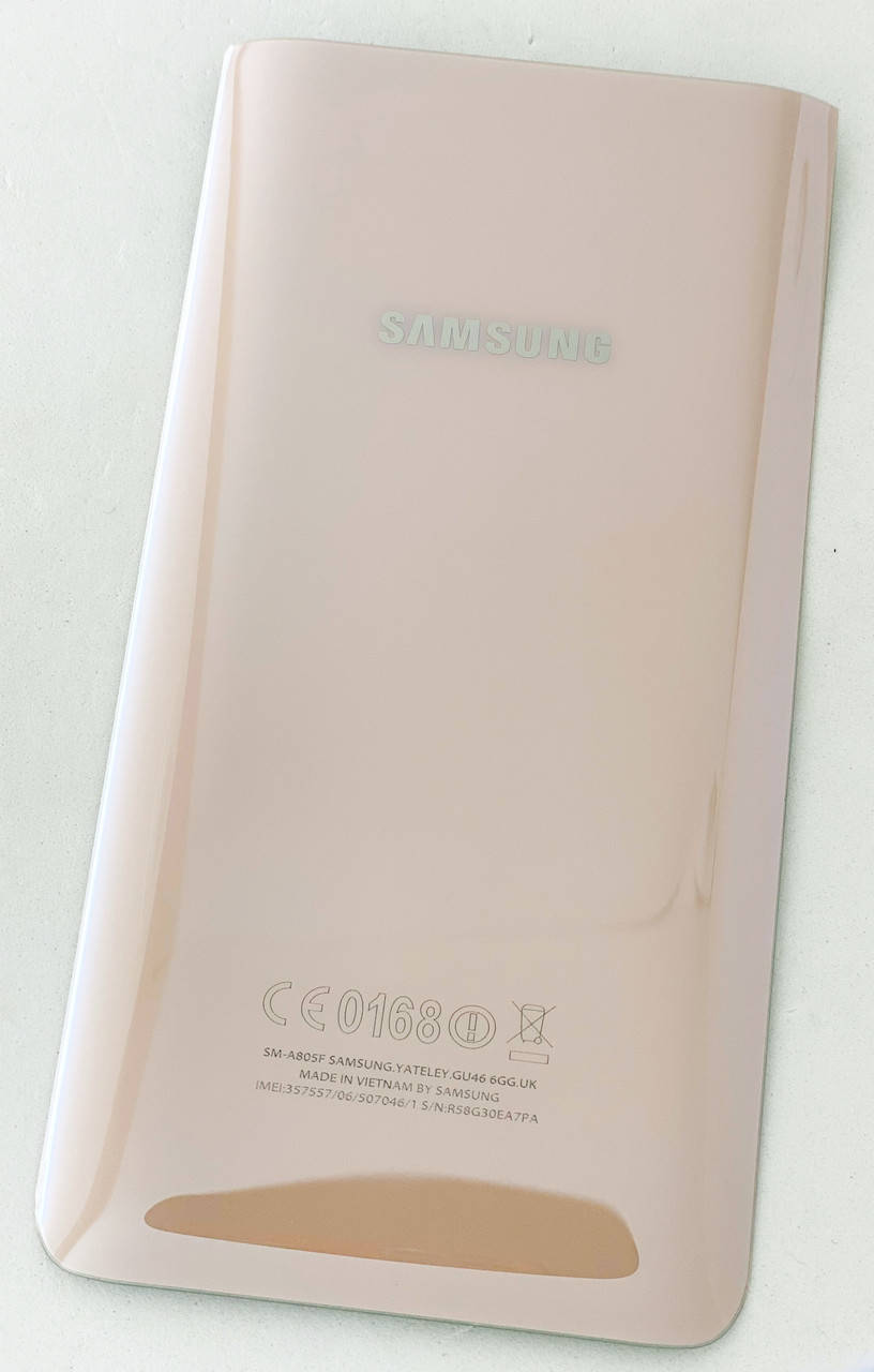 

Задняя крышка для Samsung A805F Galaxy A80 2019, золотистая, Angel Gold, Золотистый