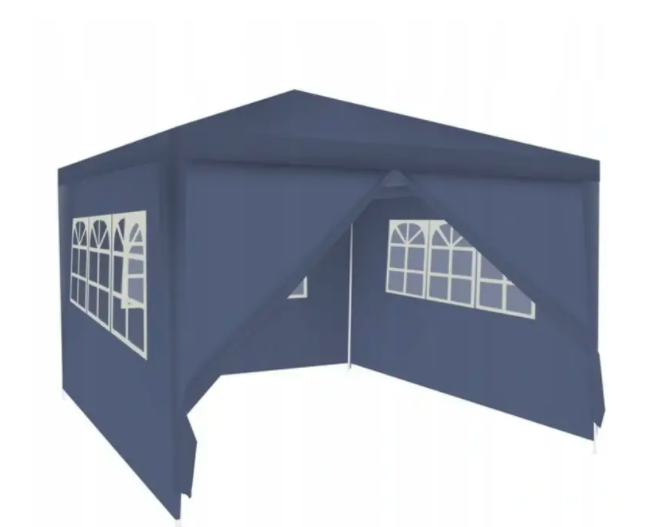 

Садовый павильон Alfa, 4 стенки 3 окна 3х3м синий