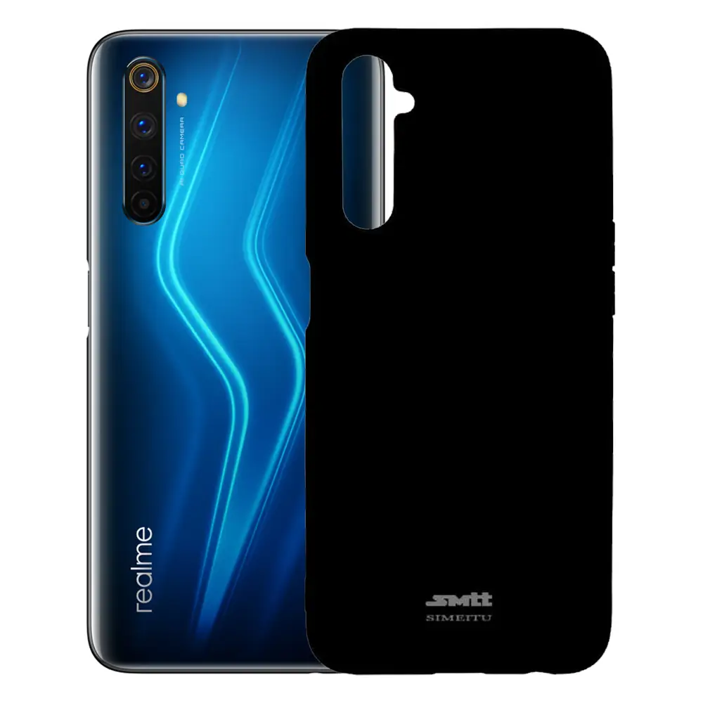 

Чехол для Realme 6 силиконовый SMTT, Черный