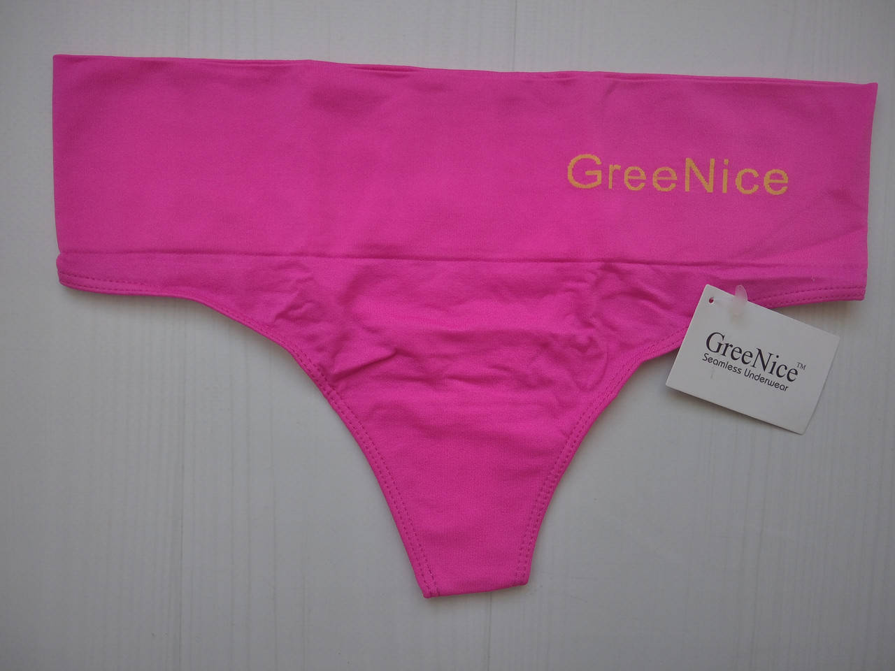 

Трусики стринги Greenice бесшовные широкий пояс скорпион розовый L\XL 2144