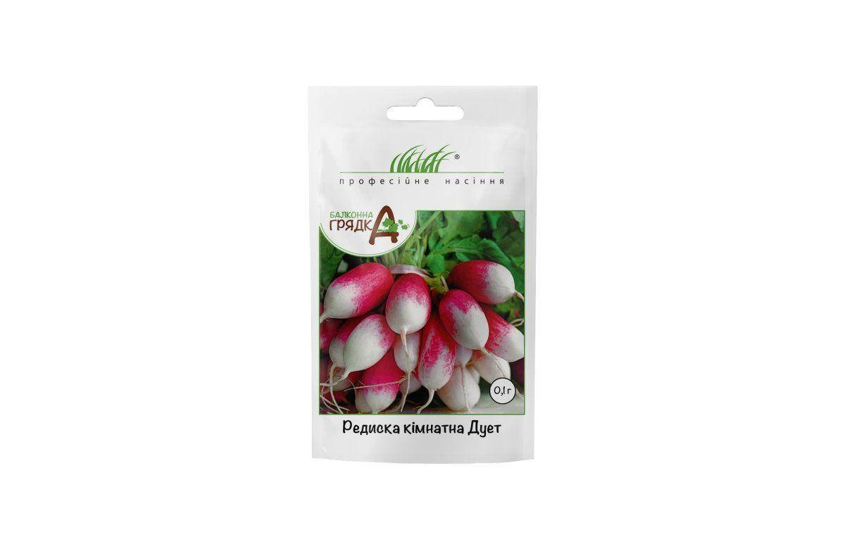 

Профсемена. Семена Редис комнатный Дует, (Фасовка 0.1г.)