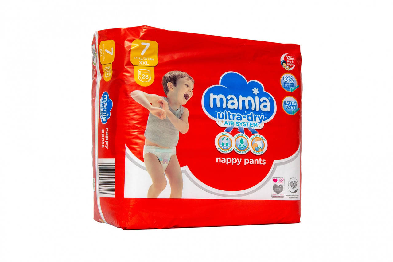 

Підгузки-трусики Mamia Розмір 7, 17+ кг, 28 шт