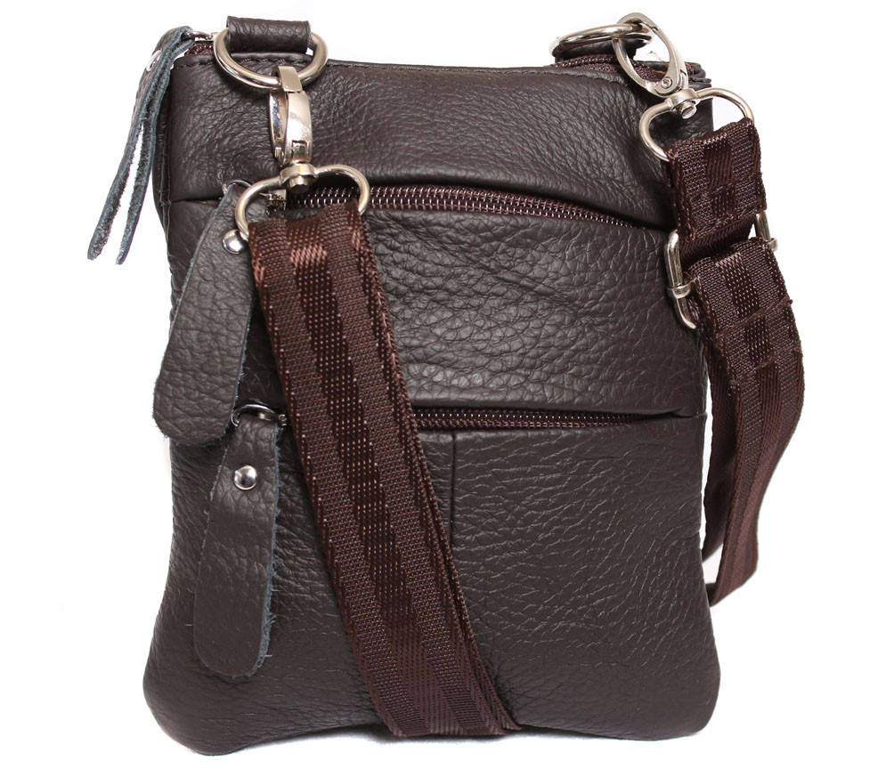 

Мужская кожаная сумка Dovhani BL30015048 Коричневая 17 x 14 x 4 см, Черный