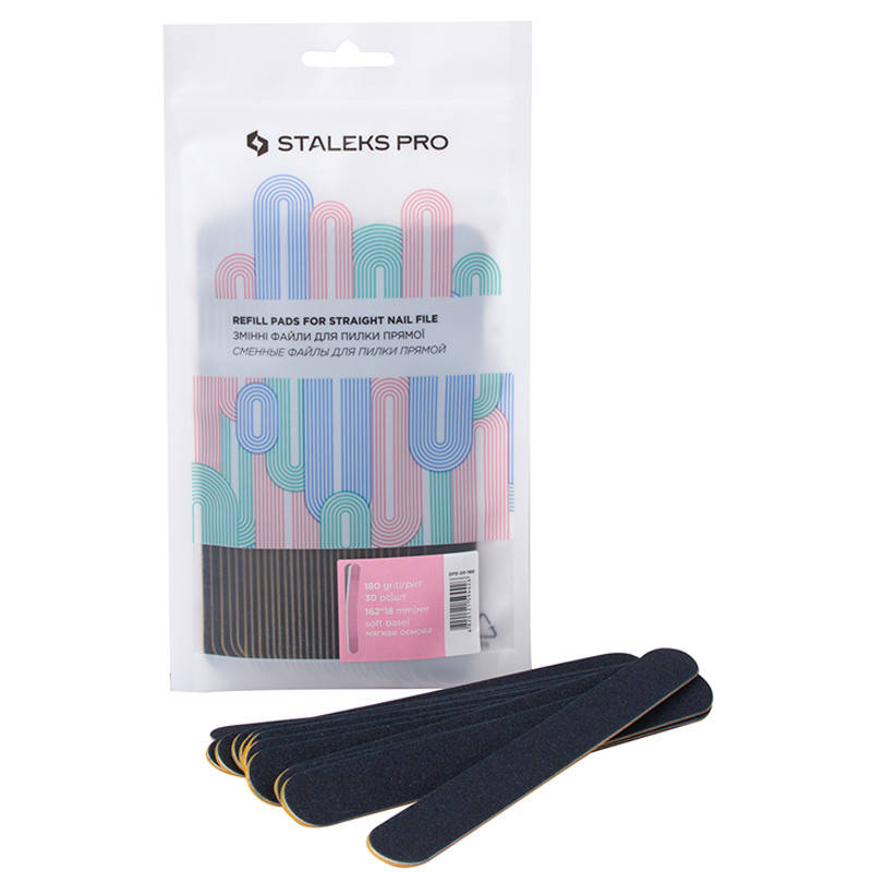 

Сменные файлы для основы прямой на пенке Staleks Pro Expert 20, 180 грит (30 шт)