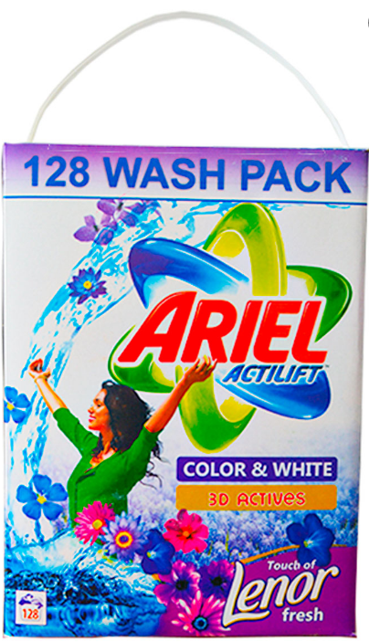 

Ariel стиральный порошок, 10 кг, профессиональный, концентрированный 130 СТИРОК коробка