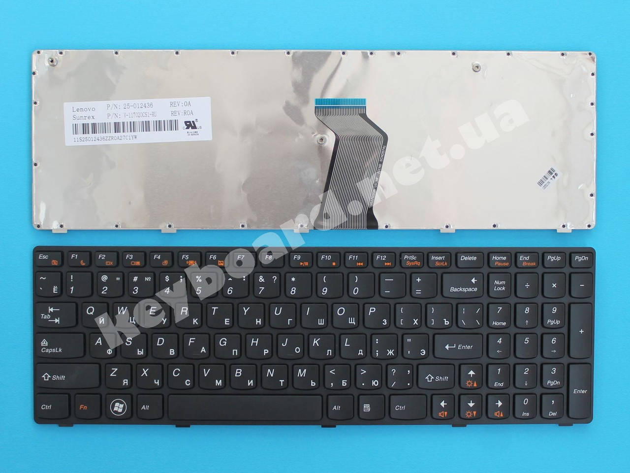 

Клавиатура для ноутбука Lenovo G560, Черный