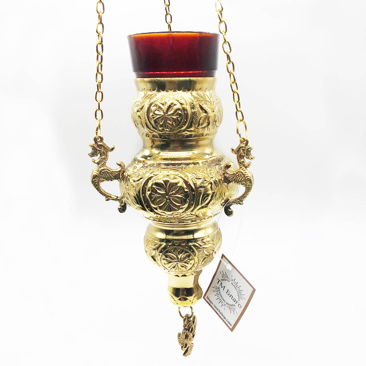 

Лампада підвісна Греція, Лампада подвесная Греция, Vigil lamp (hanging), 12х26 см