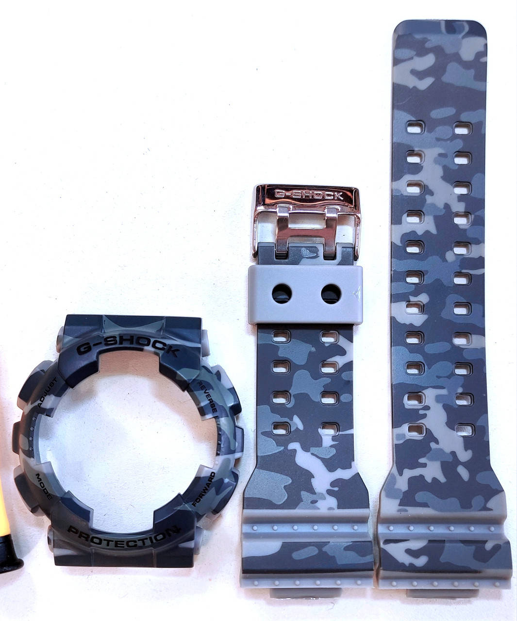 

Casio ремешок, безель (рант) для часов G-SHOCK GA-110-1A GA-100 GA-110 GD-100 GD-120 Камуфляж Черно-серый