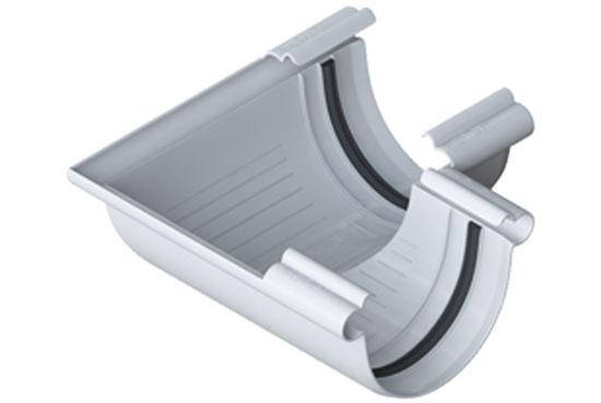 

Кут ринви Еліт білий 90 градусів 125 мм Alta-Profil, Белый