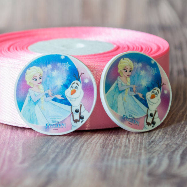 

Кабошон Серединка Круглая Эльза и снеговик Сб-127, Разные цвета