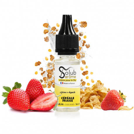 

Ароматизатор Solub "Cereale fraise" со вкусом хлопъев и клубники 5 мл