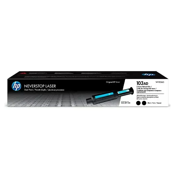 

Тонер-картридж для принтера HP 103A Neverstop LJ 1000a/1000w/1200a/1200w Light Blue двойная упаковка