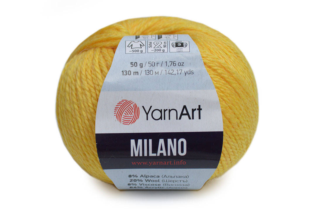 

YarnArt Milano, Желтый №863