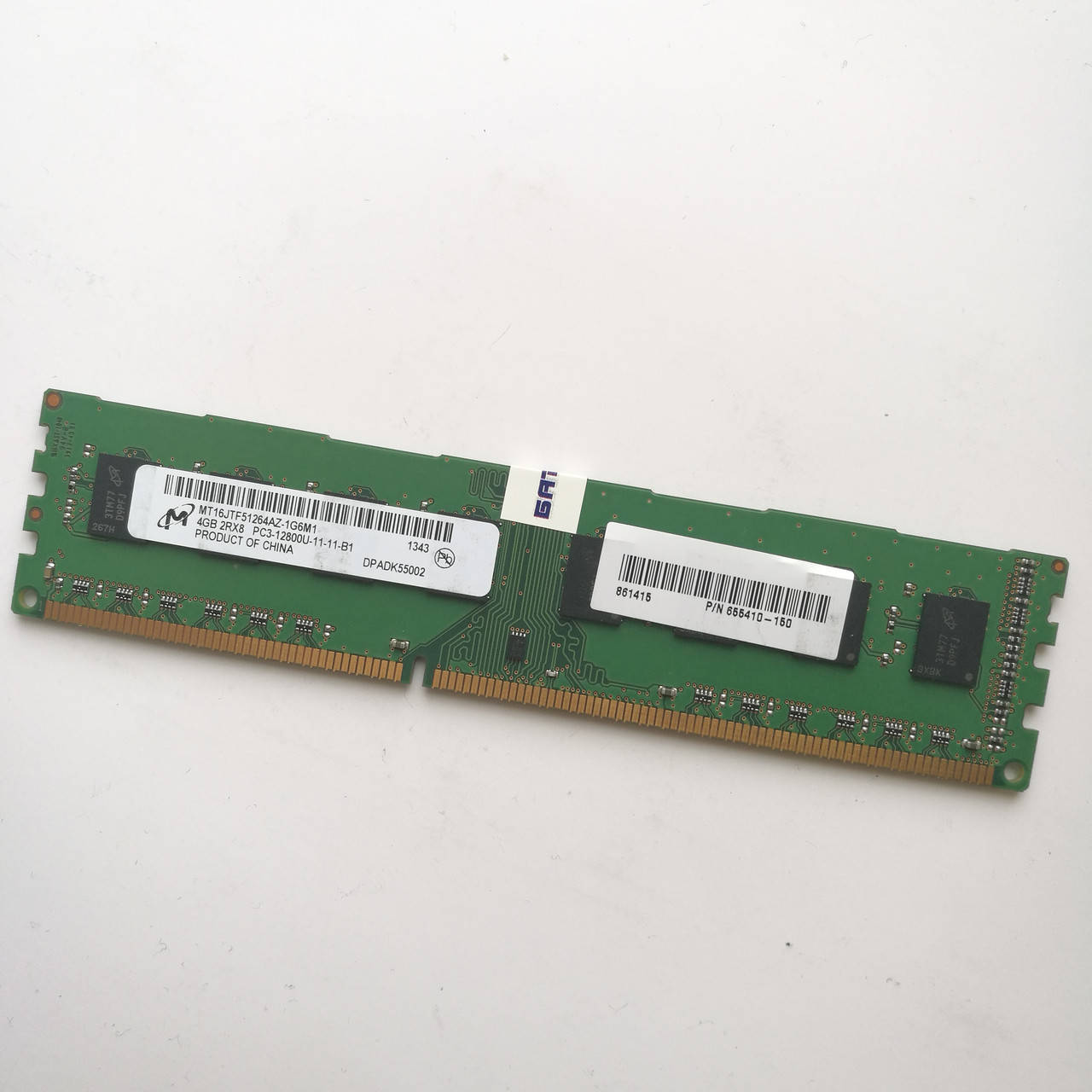 

Оперативная память Micron DDR3 4Gb 1600MHz PC3 12800 2R8 CL11 (MT16JTF51264AZ-1G6M1) Б/У