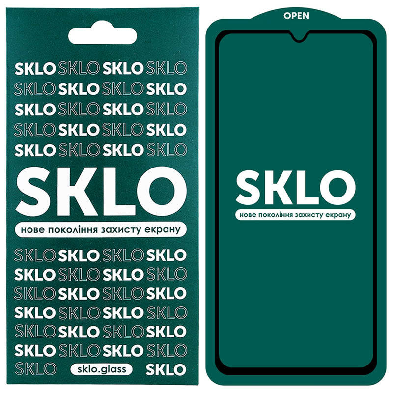 

Защитное стекло SKLO 5D (full glue) для Samsung Galaxy A41, Черный