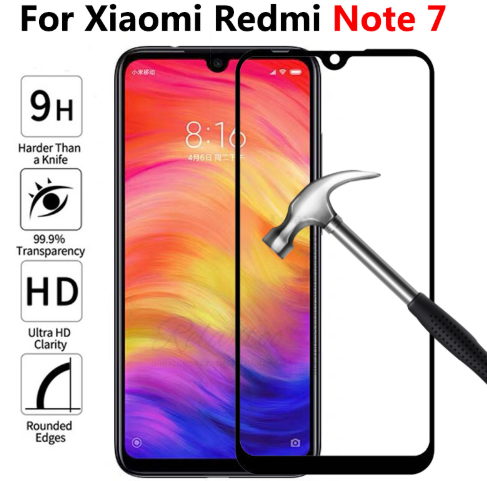 

Защитное 2.5D стекло для Xiaomi (Ксиоми) Redmi Note 7 (на весь экран)