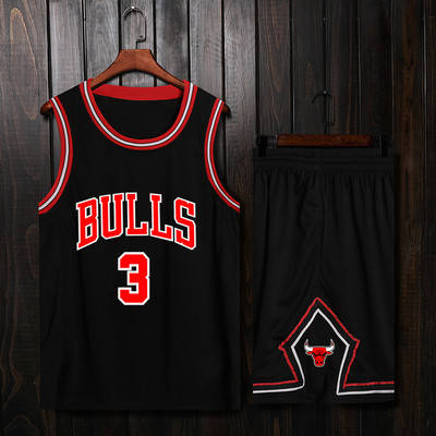 

Черная баскетбольная форма Wade №3 Чикаго Буллс Chicago Bulls