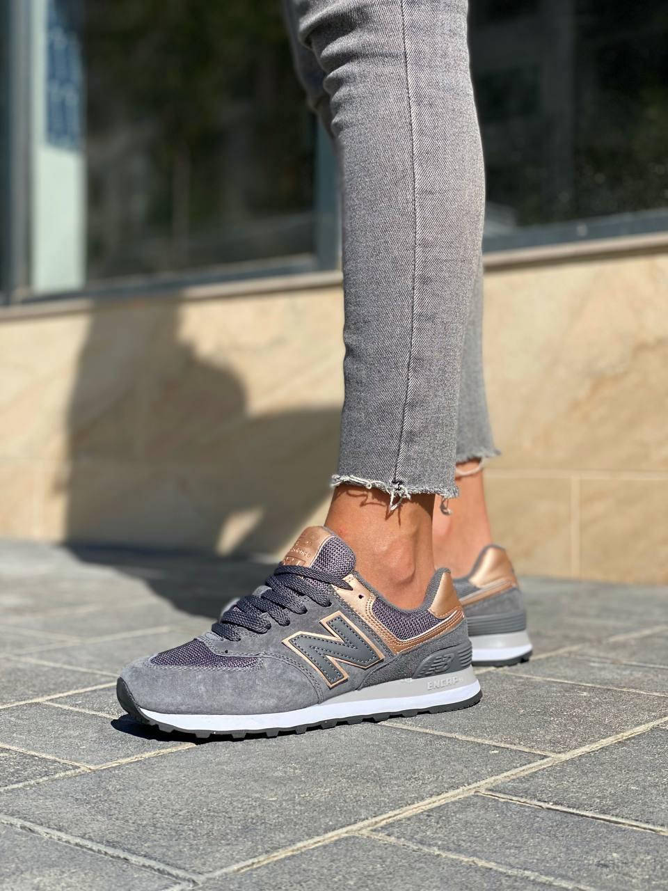

Женские кроссовки New Balance 574 Grey Gold ALL07049 39, Серый
