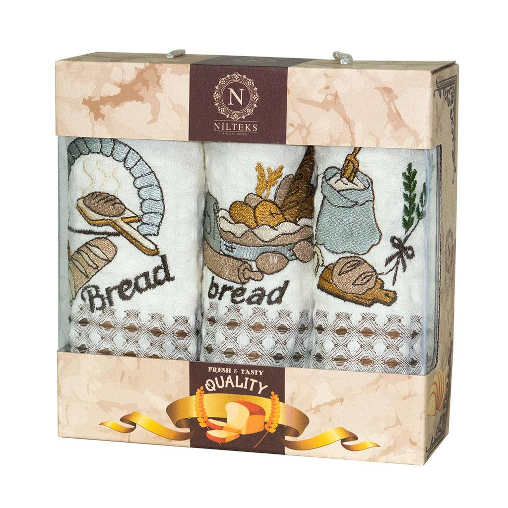 

Набор кухонных полотенец Nilteks Caffe Roma 3шт, 35*50см, 3441