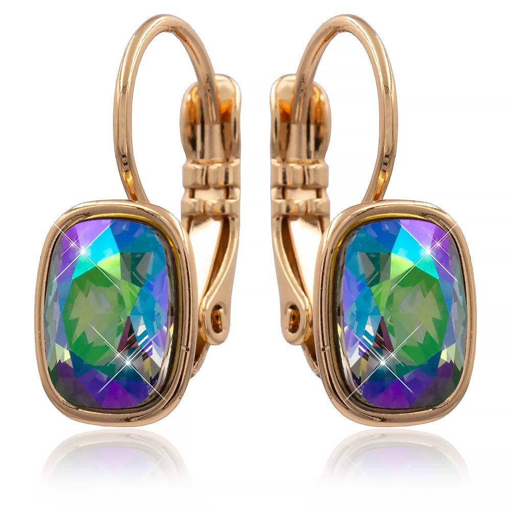 

Серьги Swarovski лимонная позолота (Медицинское золото)