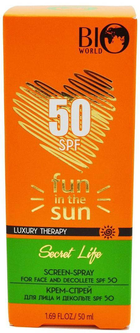 

Крем-спрей для лица и декольте SPF 50