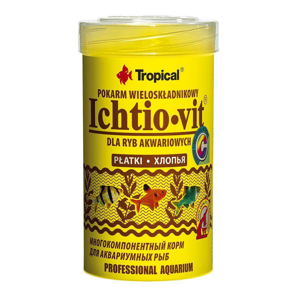 

Tropical Корм для аквариумных рыб Tropical хлопья Ichtio-Vit, 100мл/20гр