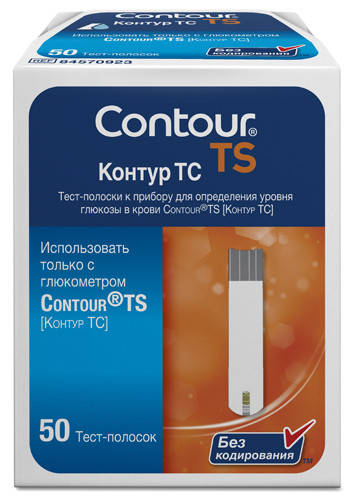 

Тест-полоски Контур ТС 50 шт. Contour TS