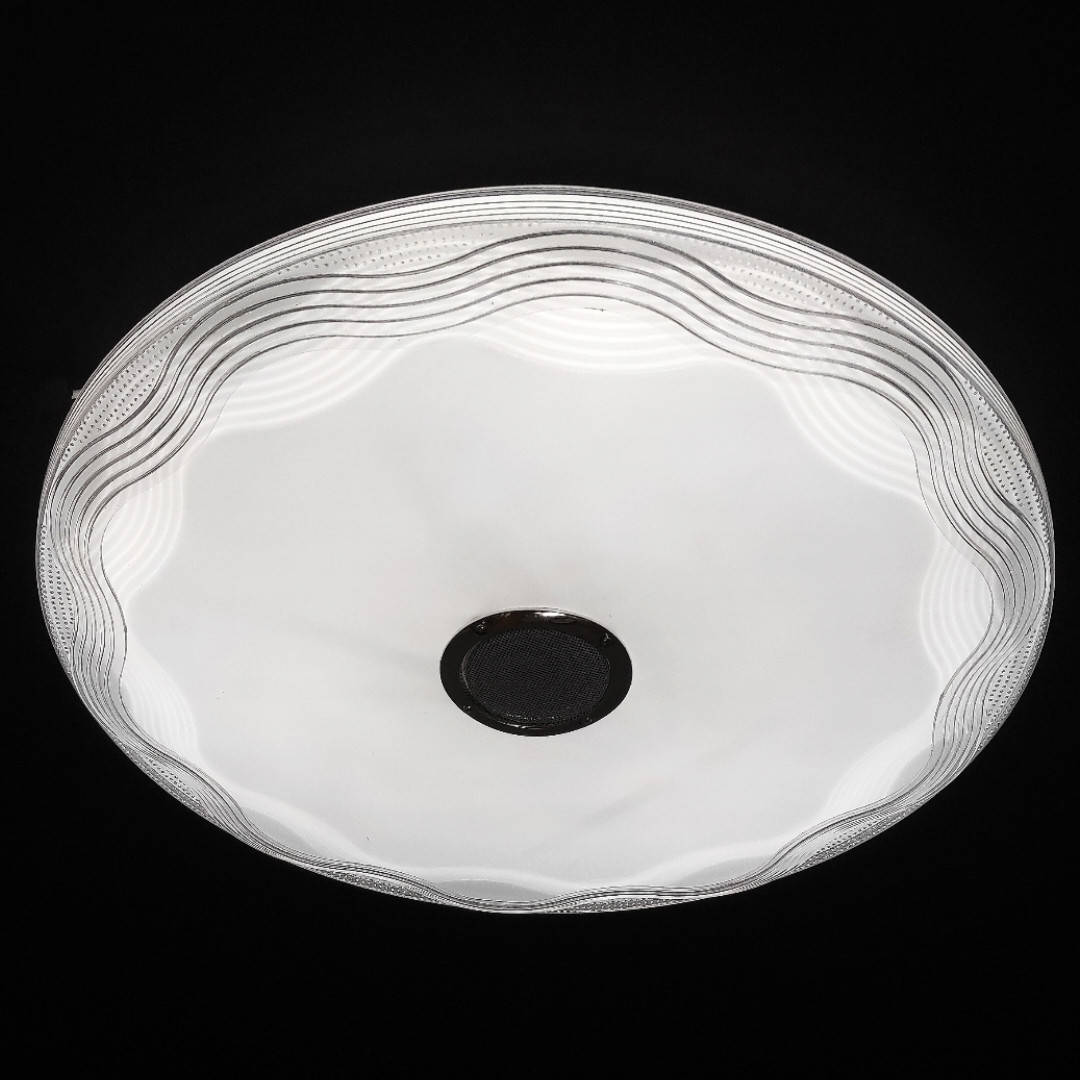 

Светодиодная люстра светильник с музыкой на пульте, блютуз колонка Sirius 192629f