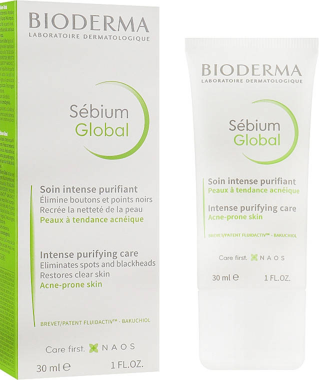 

Средство от высыпаний для проблемной Биодерма Себиум Глобал Bioderma Sebium Global Intensive Purifying 30мл
