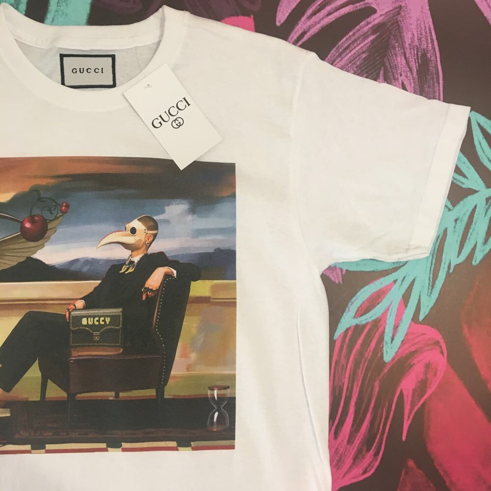 

Gucci футболка белая. Бирка.