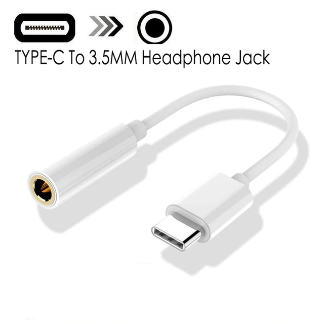 

Кабель переходник с USB Type-C на mini jack 3.5 мм Белый