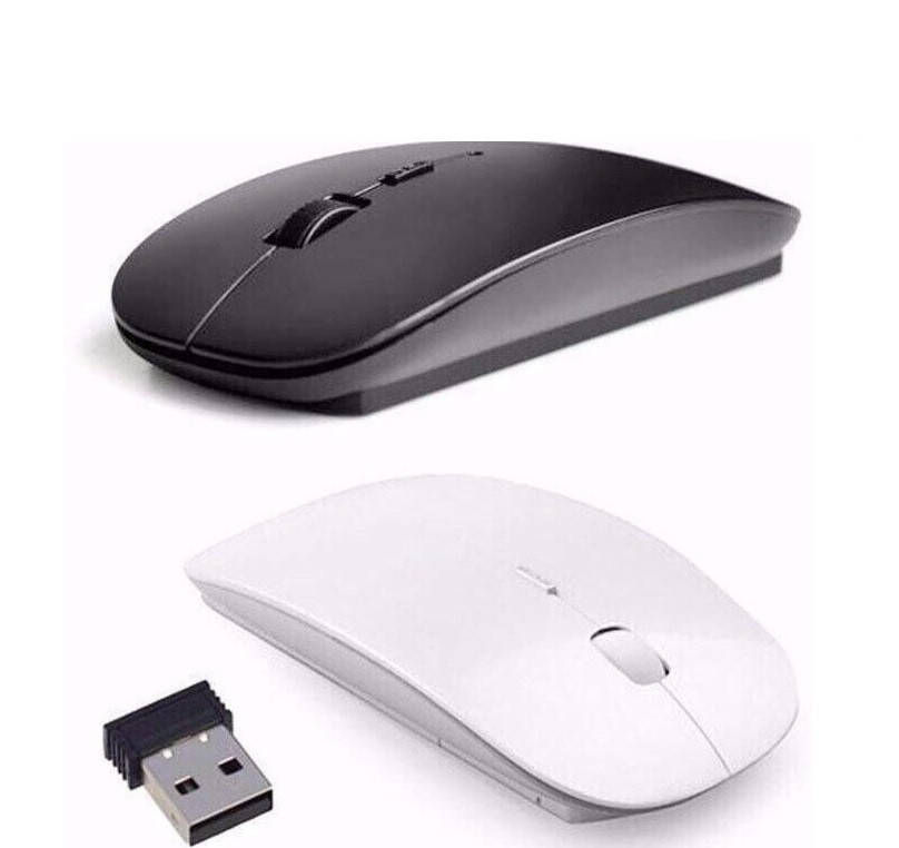 

Беспроводная мышка с стиле Apple оптическая usb радио мышь компактная, Черный