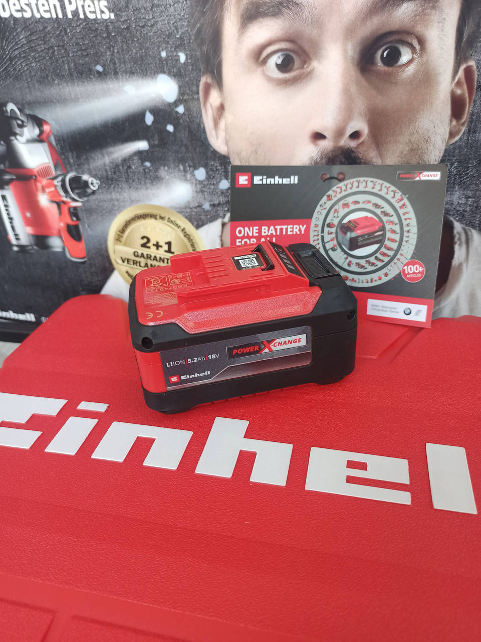 

Аккумулятор 5.2 Ач 18 V Einhell Power X-Change 4511437