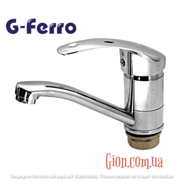 

Смеситель для умывальника G-Ferro Mars 555 (излив 15 см) Гайка