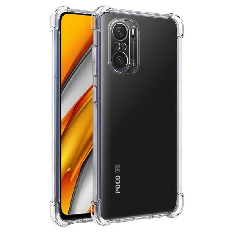 

Силиконовый противоударный прозрачный чехол для Xiaomi Poco F3 (бампер)
