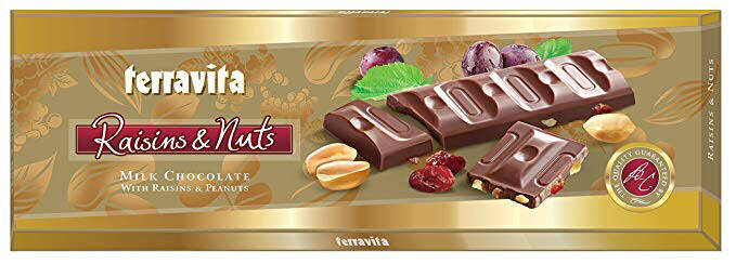 

Молочный шоколад Terravita Raisins & Nuts, 225 г