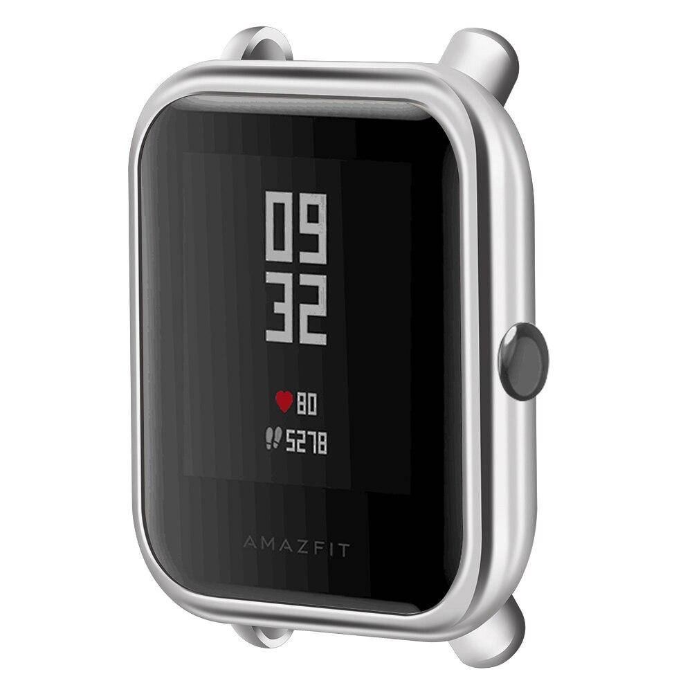 

Защитный чехол для смарт часов Amazfit Bip / Bip Lite / Bip S Silver