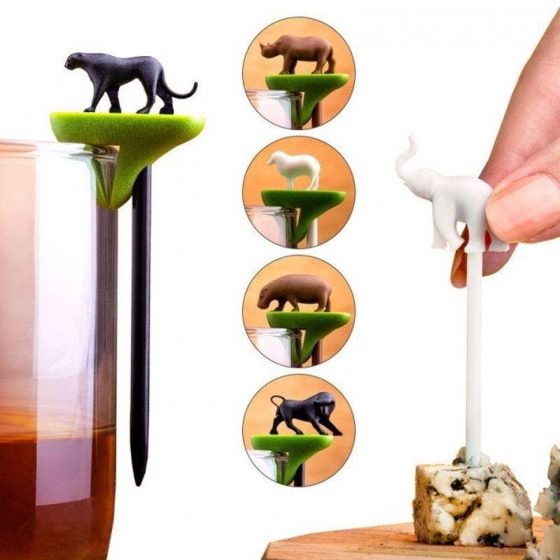 

Набор шпажек-маркеров для канапе и бокалов 6 шт. Таиланд 115179